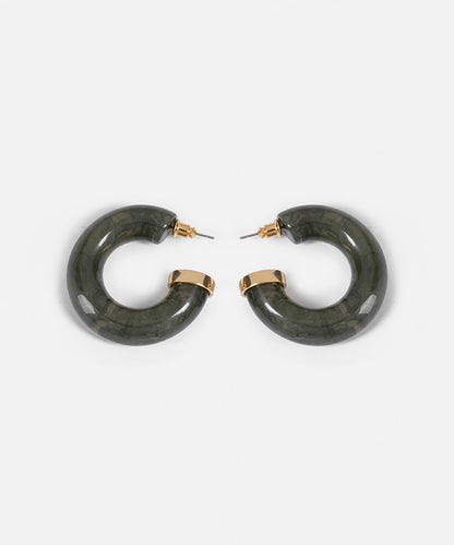 Resin Hoop Earrings