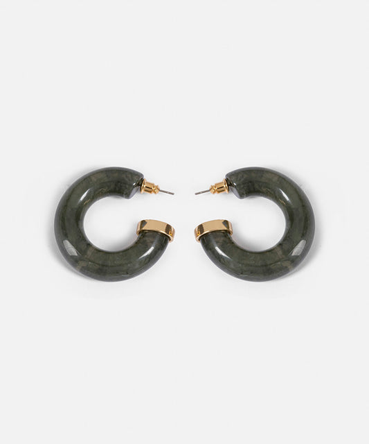 Resin Hoop Earrings