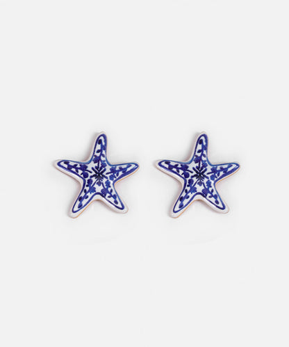 Floral Starfish Earrings