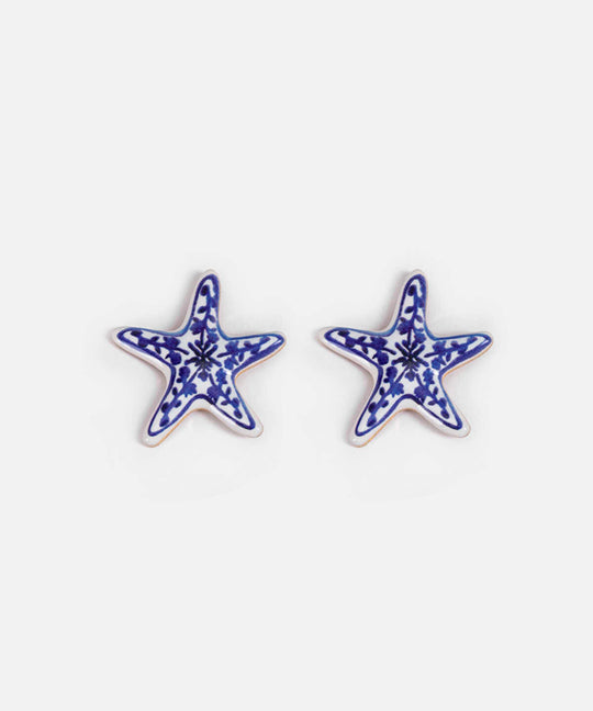 Floral Starfish Earrings