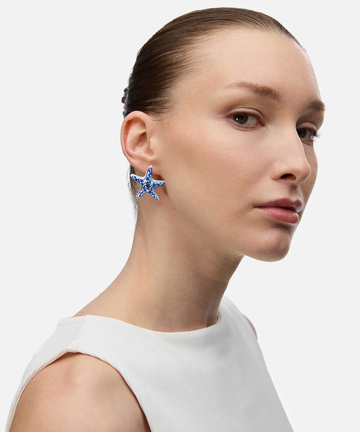 Floral Starfish Earrings
