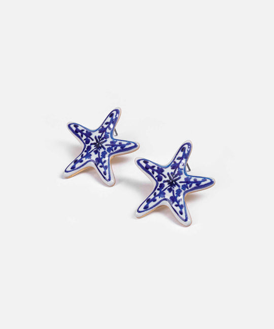 Floral Starfish Earrings