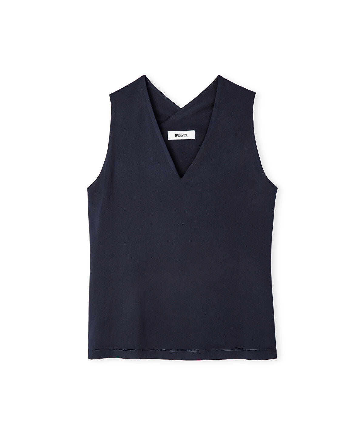 Zoomed Crossover Back V-Neck T-Shirt