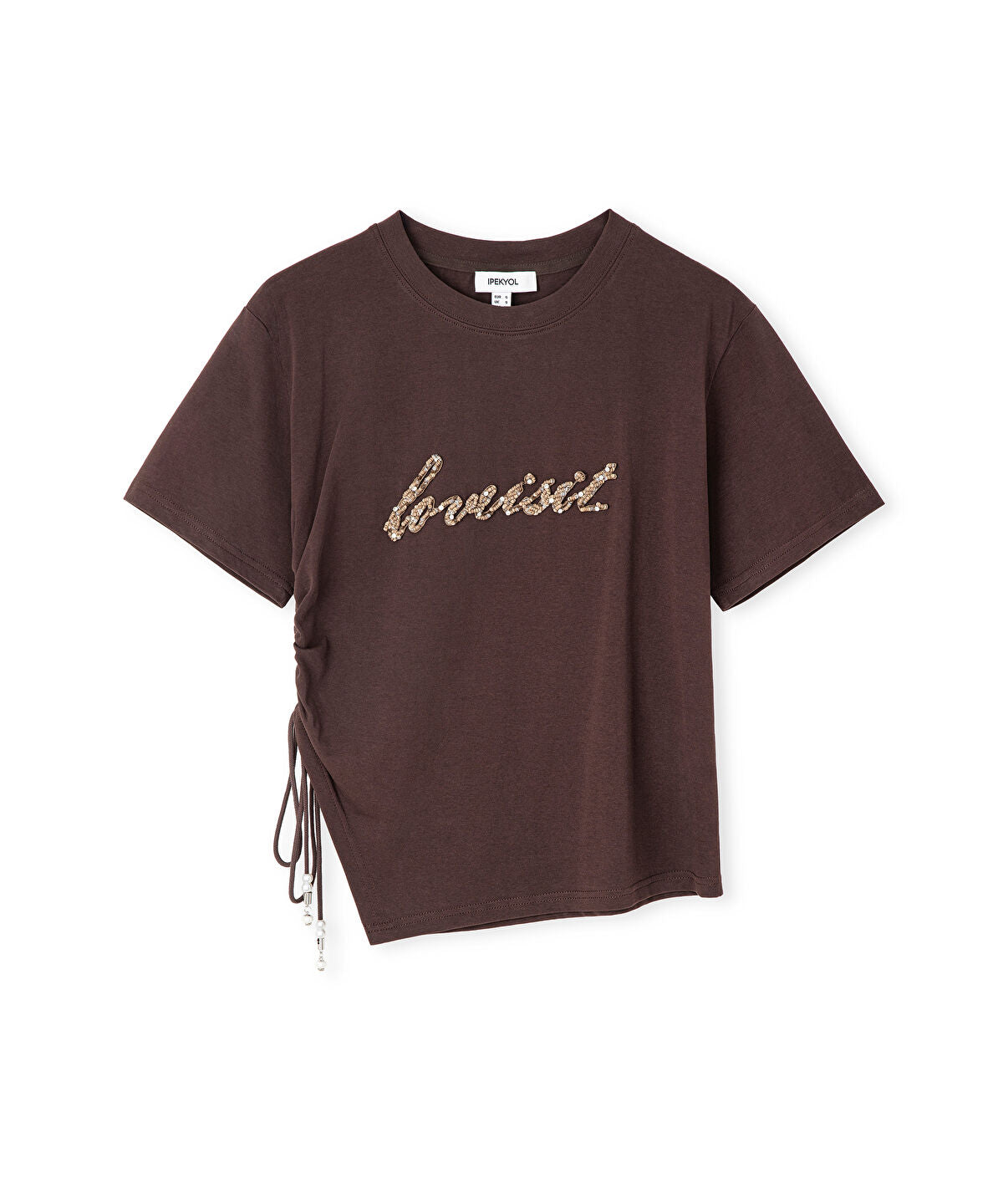 Zoomed Embellished Slogan T-Shirt