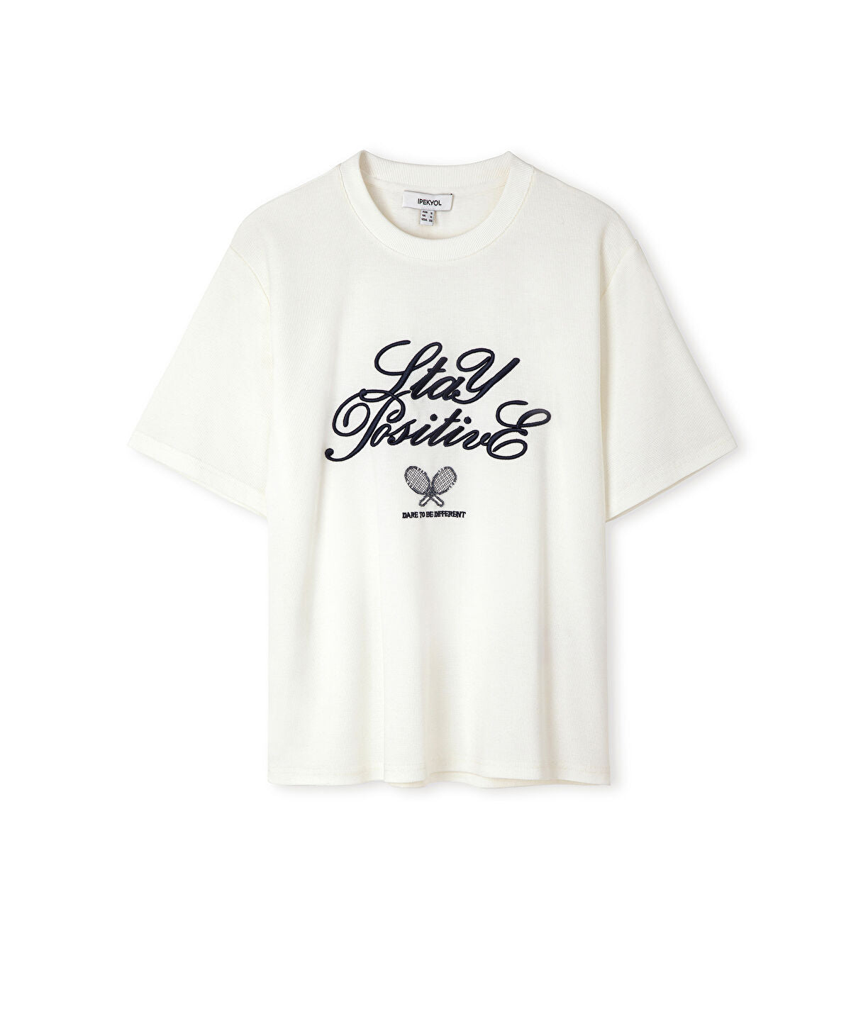Zoomed Embroidered Slogan T-Shirt