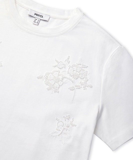 Floral Embroidery T-Shirt