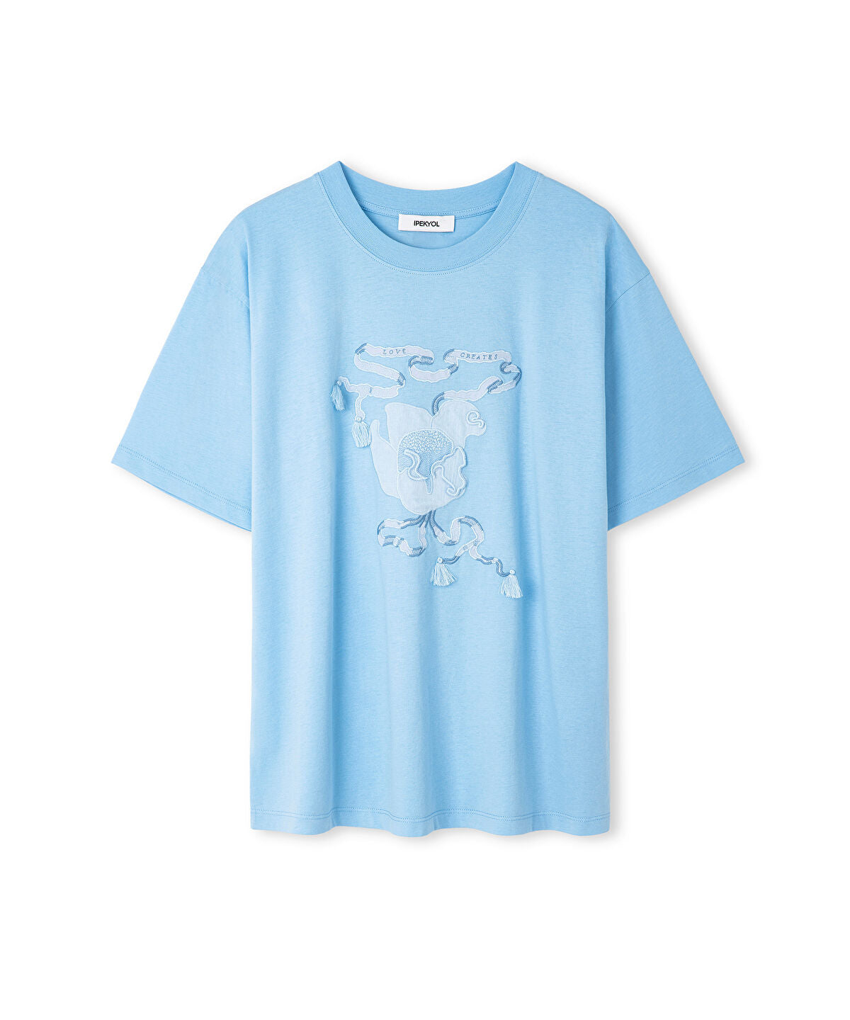 Zoomed Embroidered Fringed T-Shirt