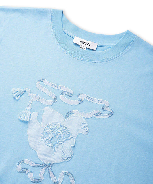 Embroidered Fringed T-Shirt