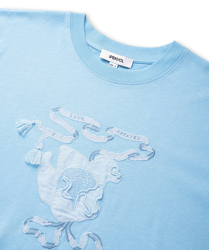 Embroidered Fringed T-Shirt