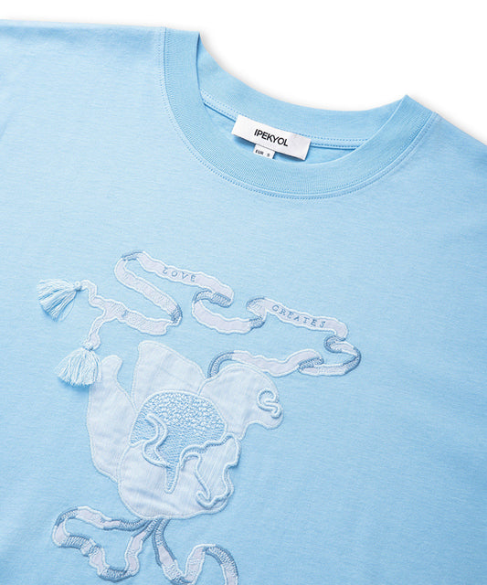 Embroidered Fringed T-Shirt