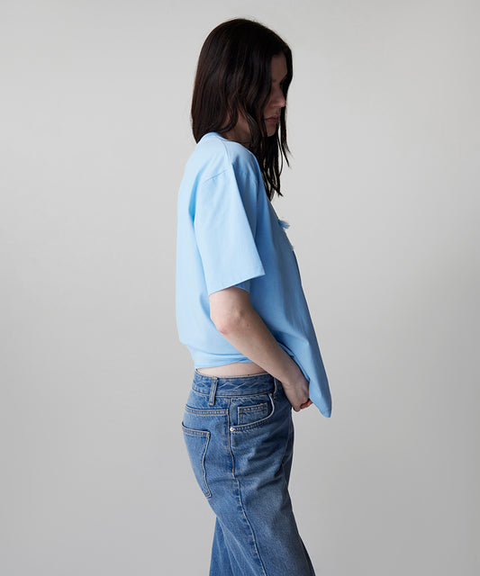 Embroidered Fringed T-Shirt