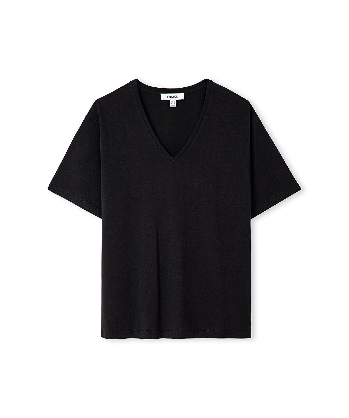 Zoomed V-Neck Basic T-Shirt