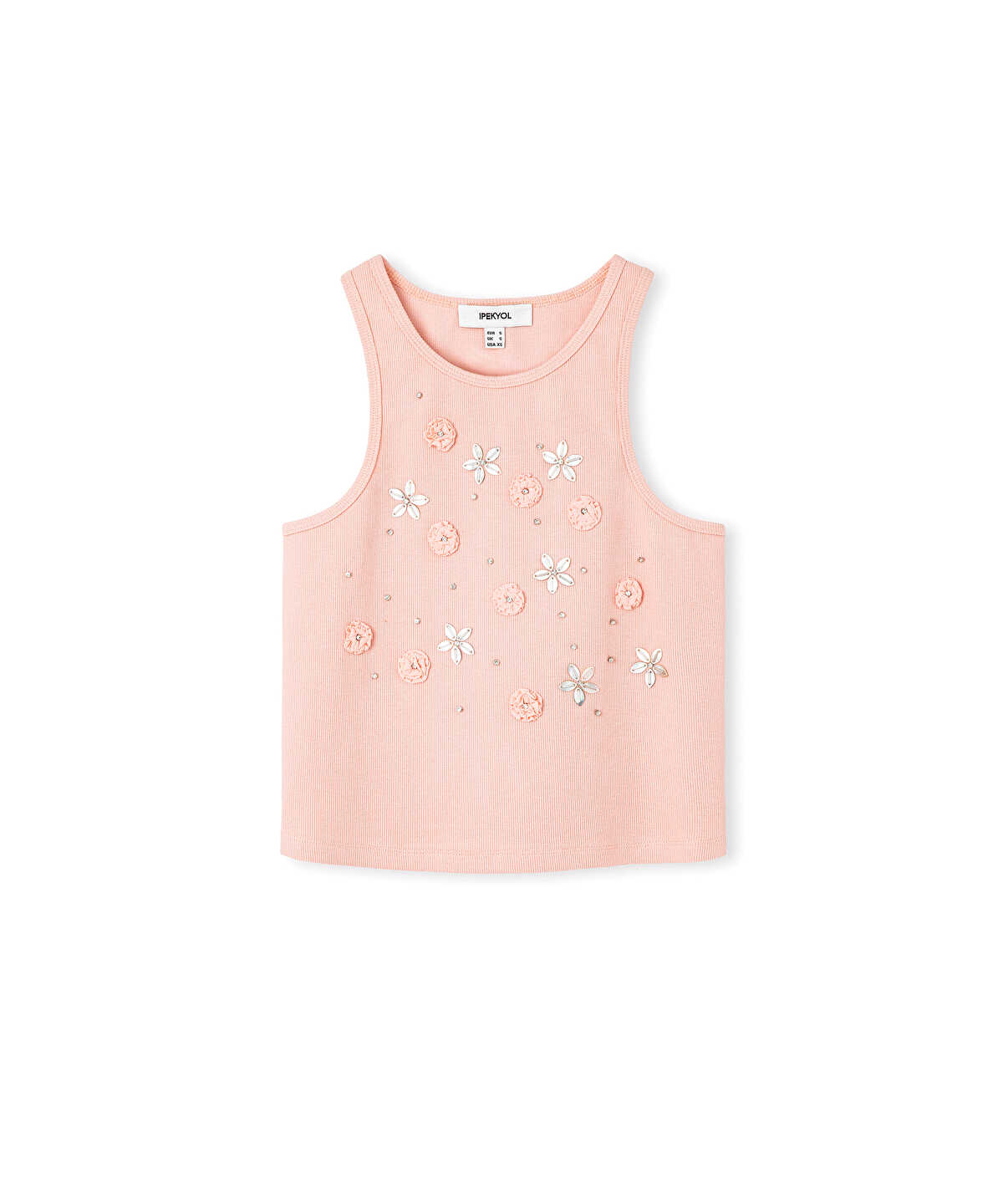 Halter Neck T-Shirt with Applique