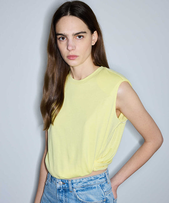 T-Shirt with Shoulder Pads