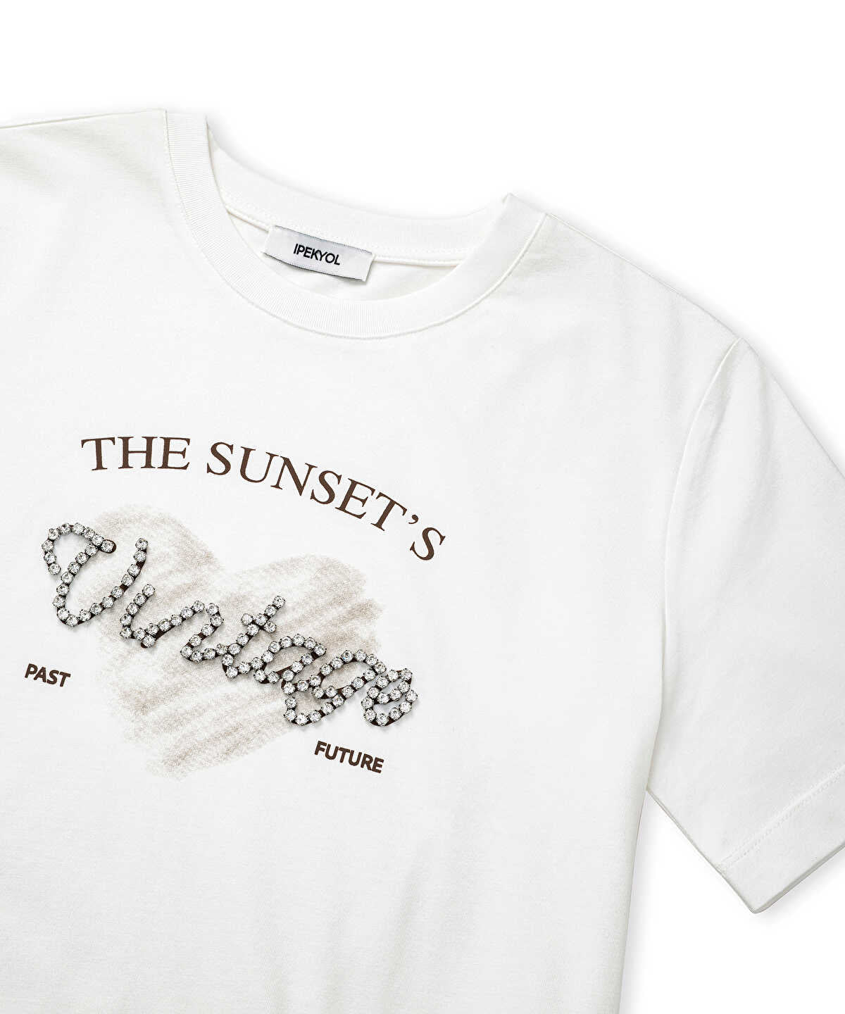 Printed Rhinestone T-Shirt