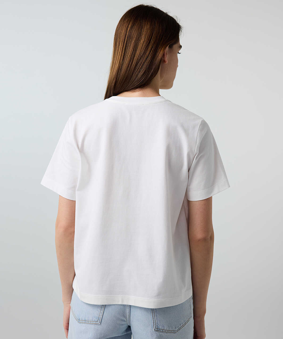 Printed Rhinestone T-Shirt