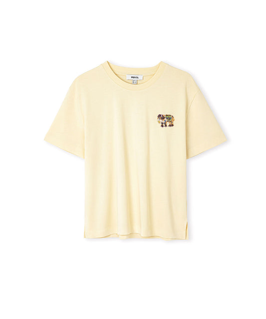 T-Shirt with Embellished Applique