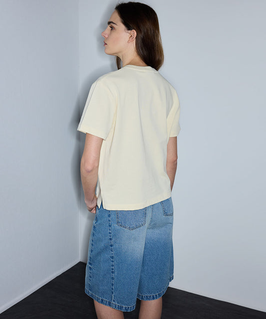T-Shirt with Embellished Applique