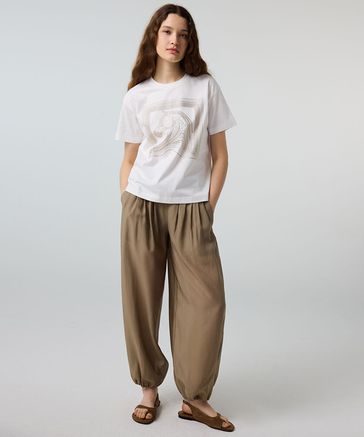 Zoomed Rhinestone T-Shirt