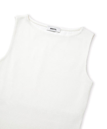 Boat Neck Slim-Fit T-Shirt