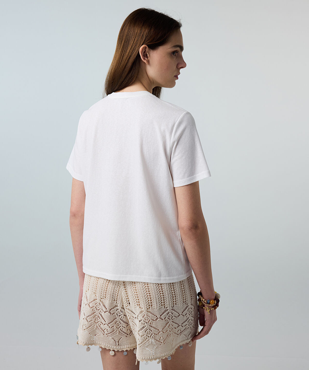 Zoomed Embroidered T-Shirt with Sequins