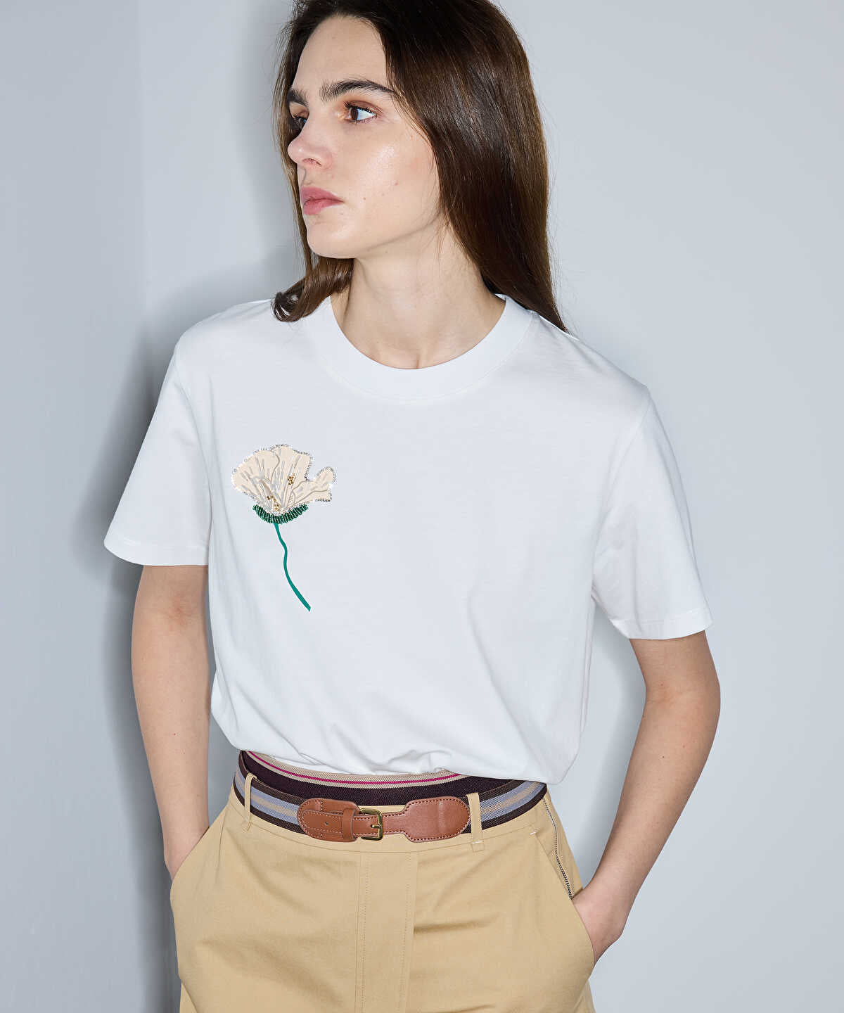 Printed T-Shirt with Embellishments