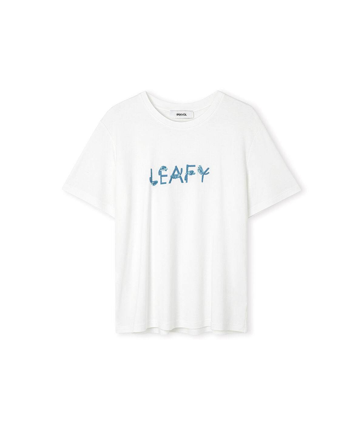 Sequin Embellished Slogan T-Shirt