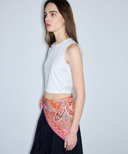 Crew Neck Cropped T-Shirt