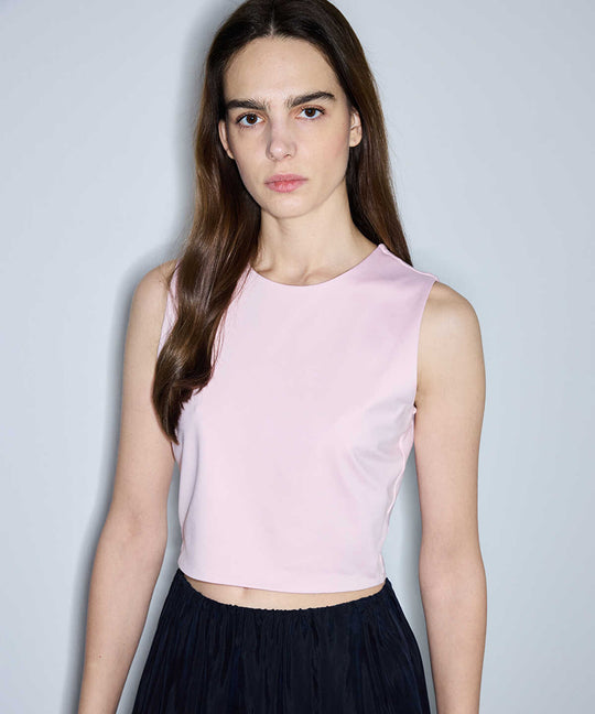 Crew Neck Cropped T-Shirt