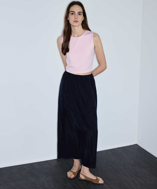 Crew Neck Cropped T-Shirt