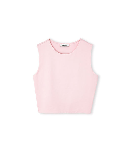 Crew Neck Cropped T-Shirt