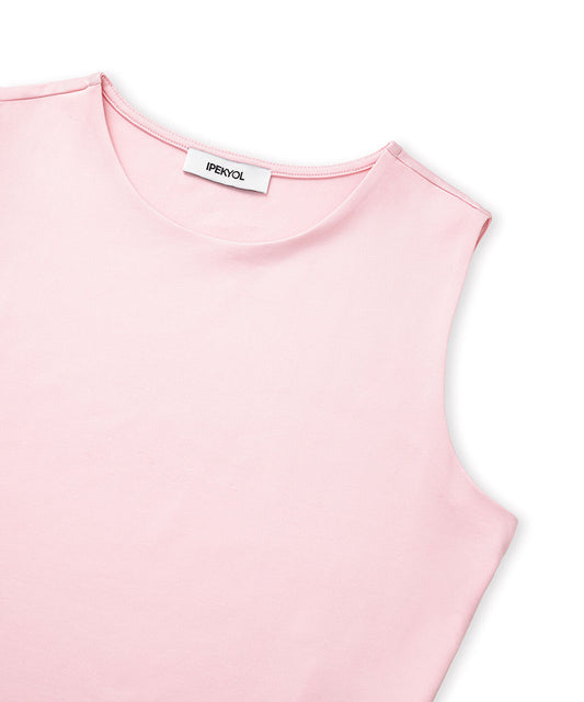 Crew Neck Cropped T-Shirt