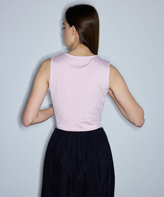 Crew Neck Cropped T-Shirt
