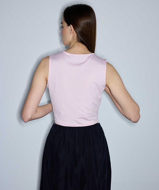 Crew Neck Cropped T-Shirt