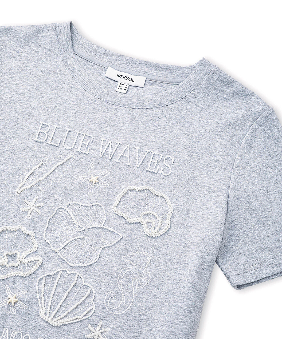 Zoomed Embroidered Slogan T-Shirt