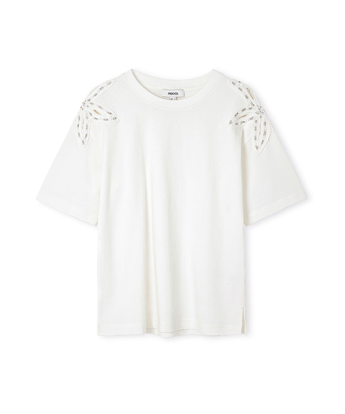 Zoomed Embroidered Cutout T-Shirt