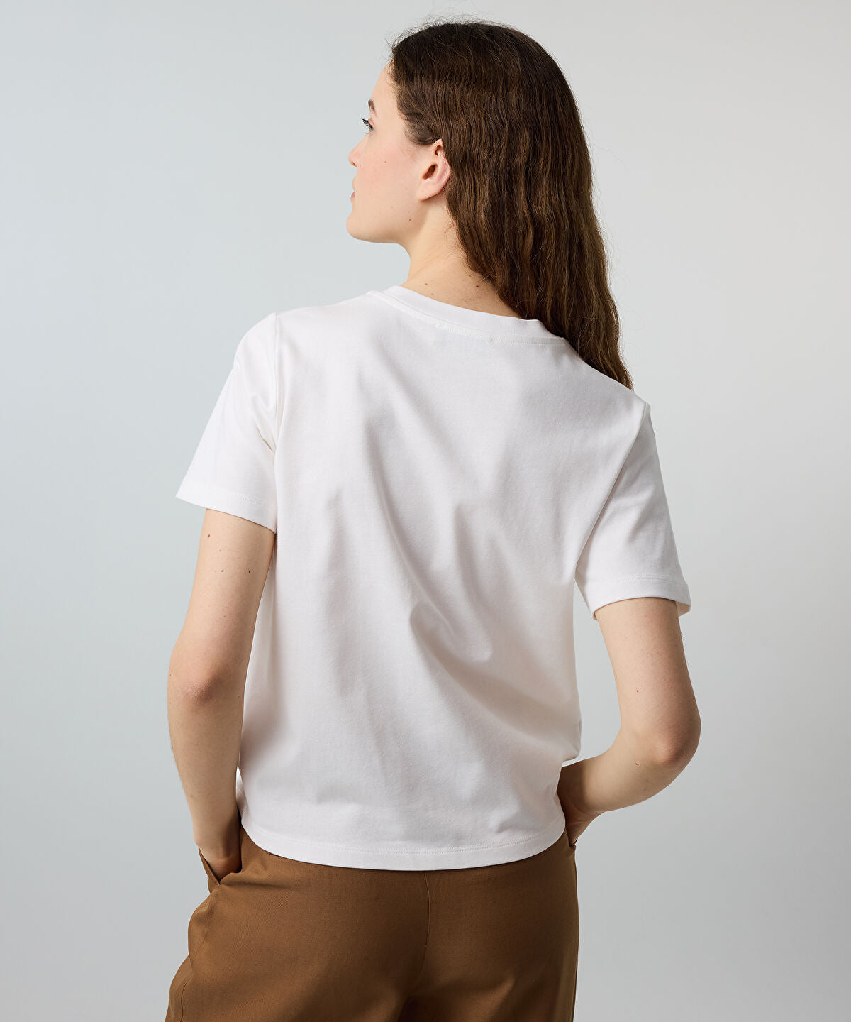 Zoomed Beaded Slogan T-Shirt