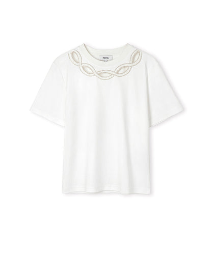 Embellished Cutout T-Shirt