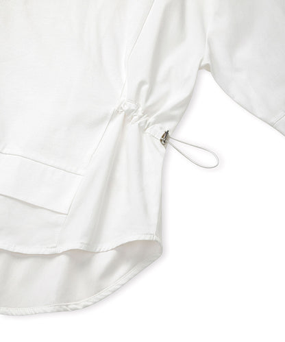Adjustable Waist Mixed Media T-Shirt