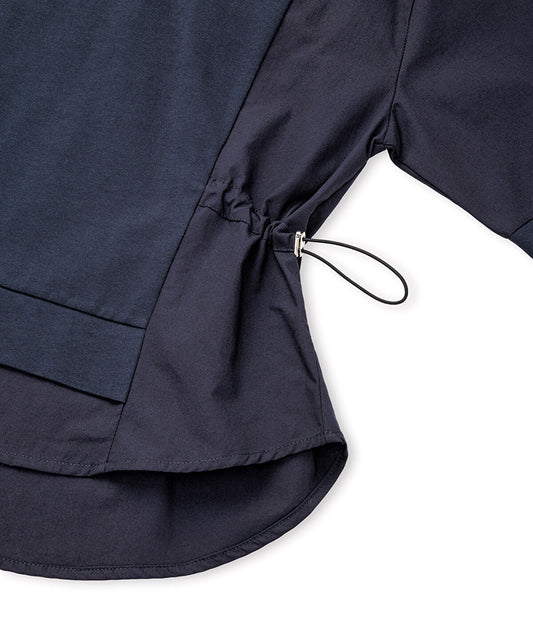 Adjustable Waist Mixed Media T-Shirt