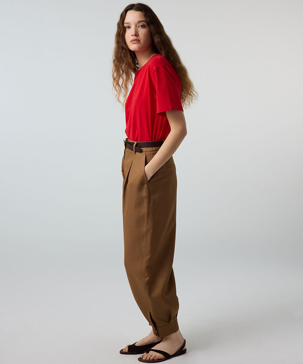 Zoomed Crew Neck Basic T-Shirt
