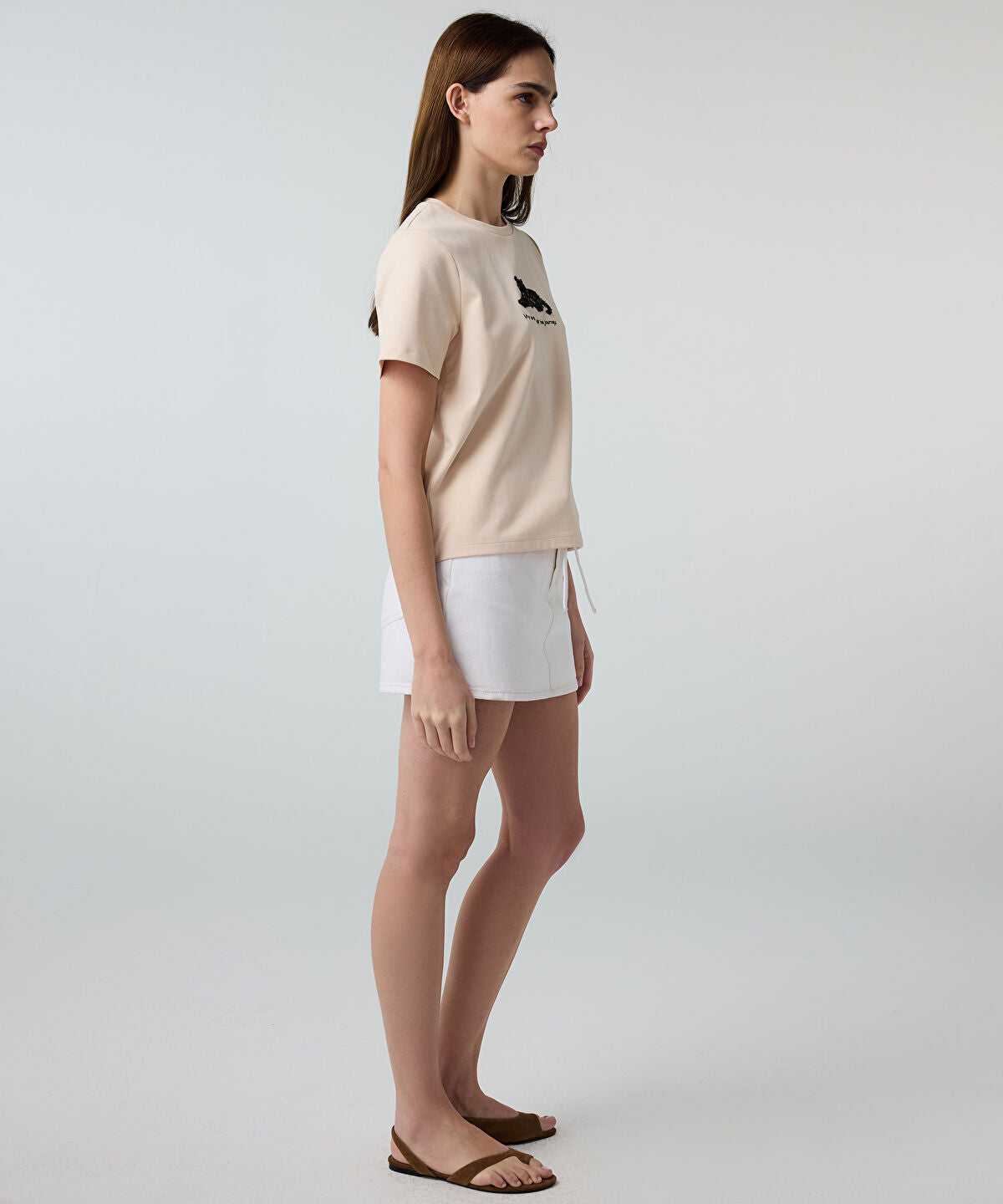 Zoomed Sequin Embellished T-Shirt