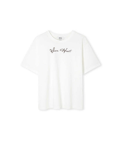 Embroidered Slogan T-Shirt