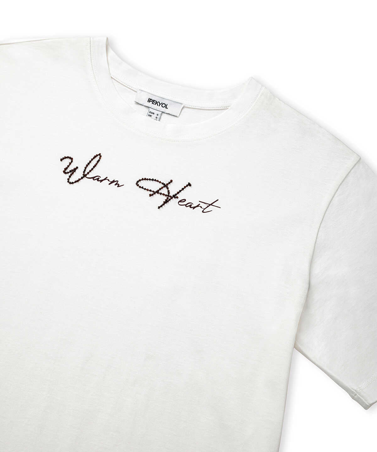 Embroidered Slogan T-Shirt
