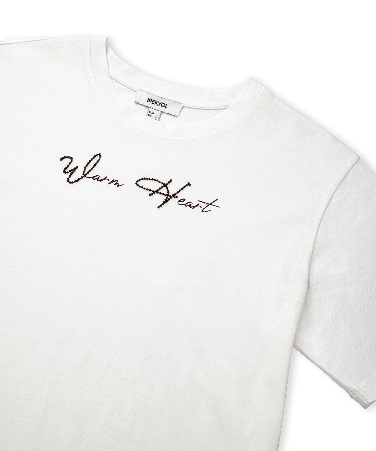 Zoomed Embroidered Slogan T-Shirt