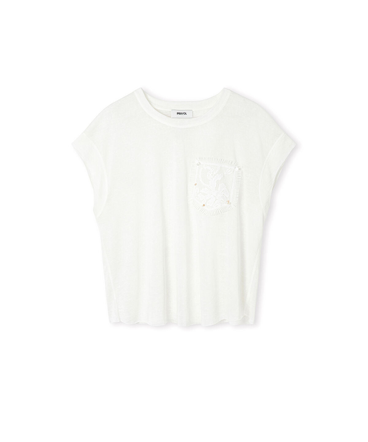 Crochet Pocket T-Shirt