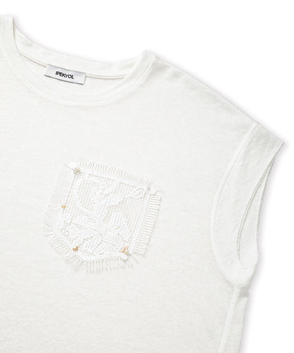 Crochet Pocket T-Shirt