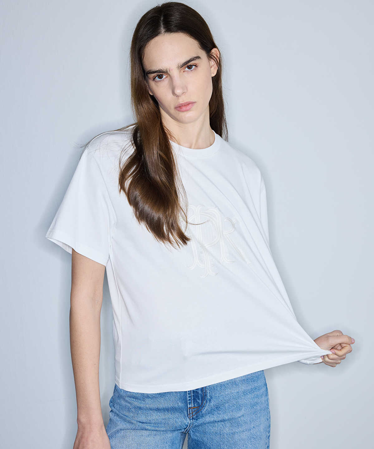 Monogram Embroidered T-Shirt