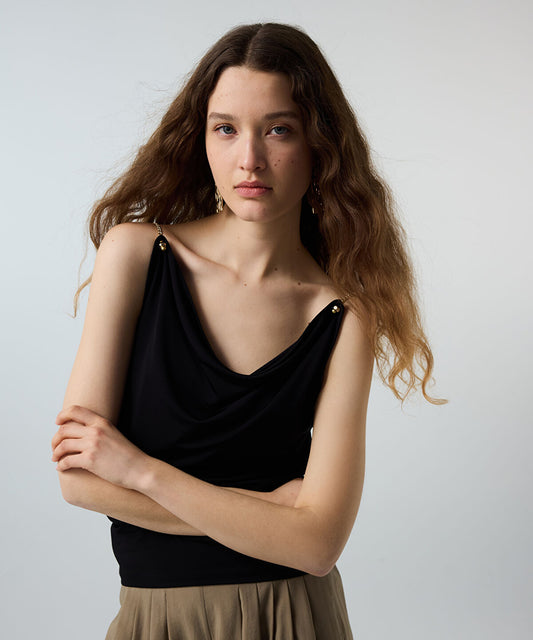 T-Shirt with Chain Accents