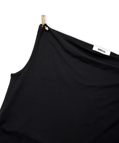 T-Shirt with Chain Accents